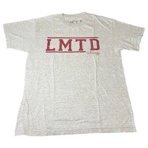 LMTD Designed In California USA Graphic Print Logo Gray T-shirt Mens Size Medium